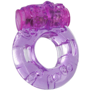 Purple Orgasmic Vibrating Cockring - Packaged