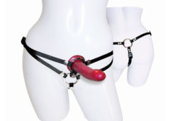 Menage a Trois For Two Harness with Dildo