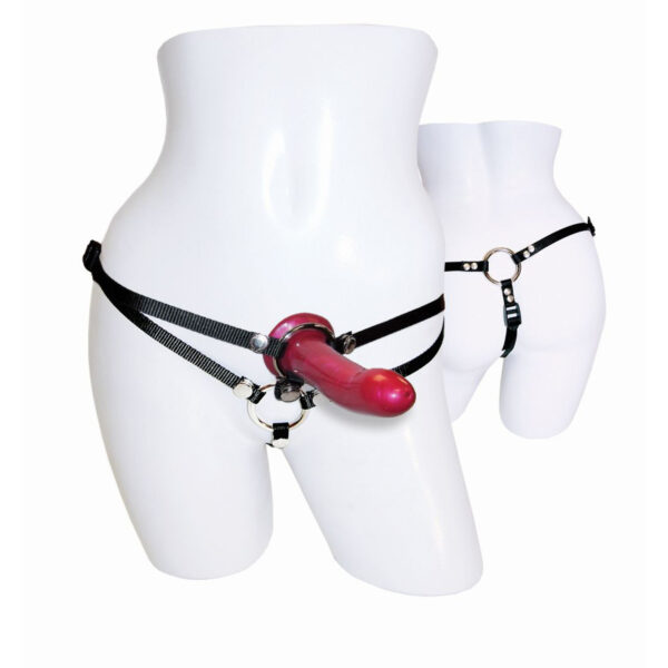 Menage a Trois For Two Harness with Dildo