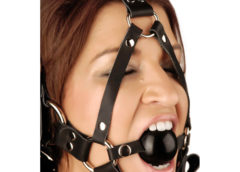 Leather Ball Gag Harness